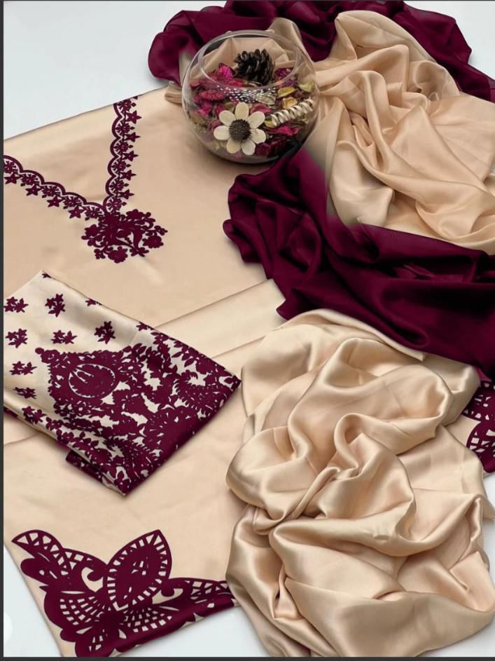 FLORAL DIGITAL PRINT SILK - BIN NUREZA