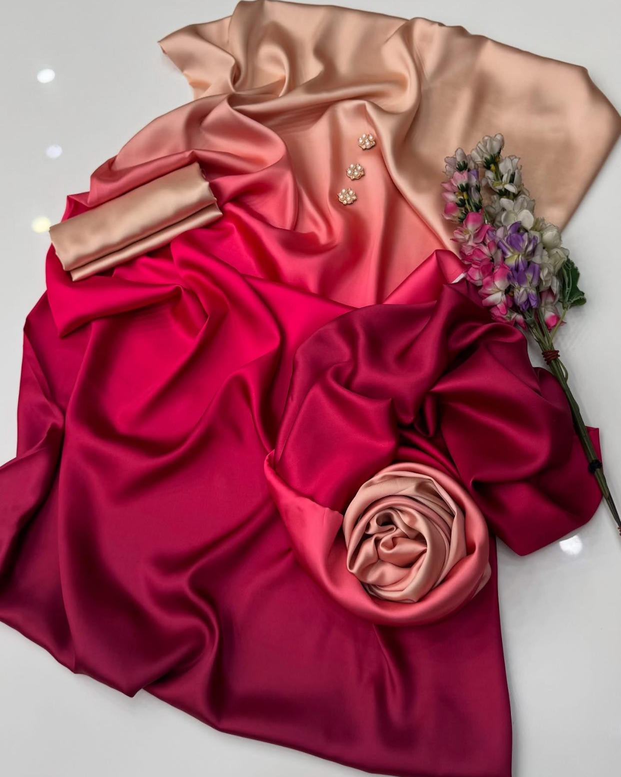 FLORAL DIGITAL PRINT SILK - BIN NUREZA