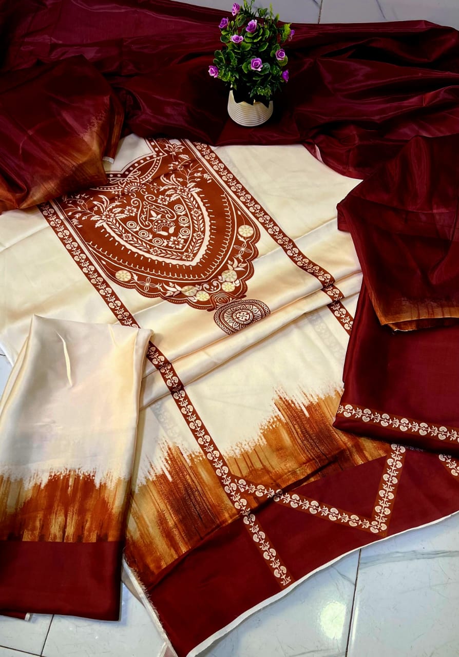 FLORAL DIGITAL PRINT SILK