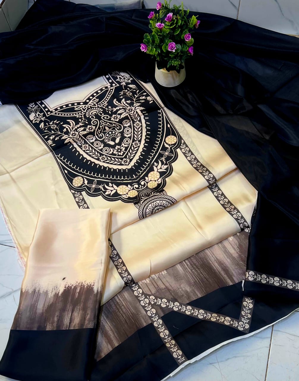 FLORAL DIGITAL PRINT SILK