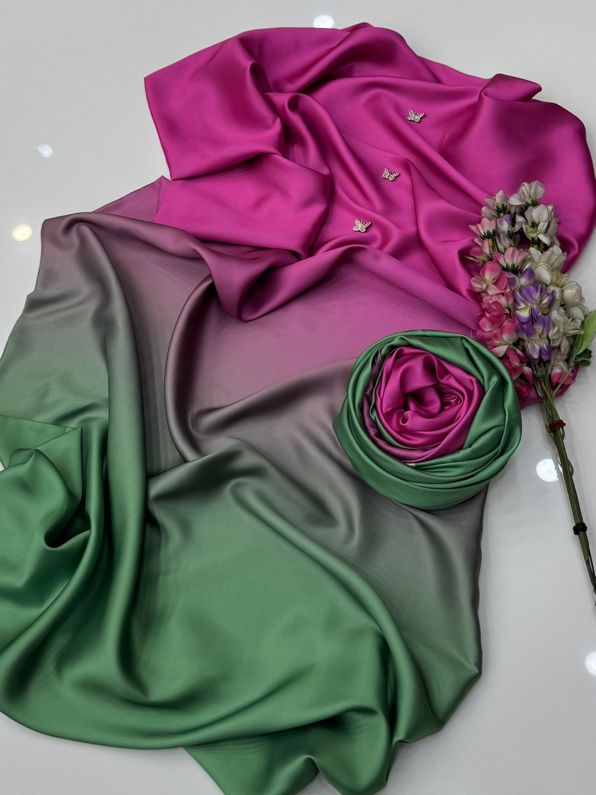 FLORAL DIGITAL PRINT SILK