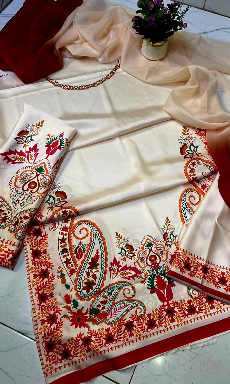 FLORAL DIGITAL PRINT SILK