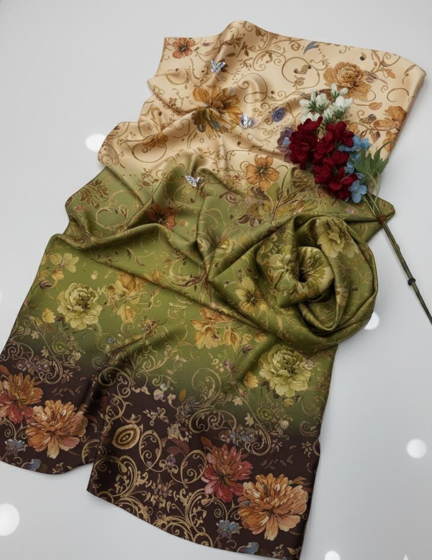 FLORAL DIGITAL PRINT SILK