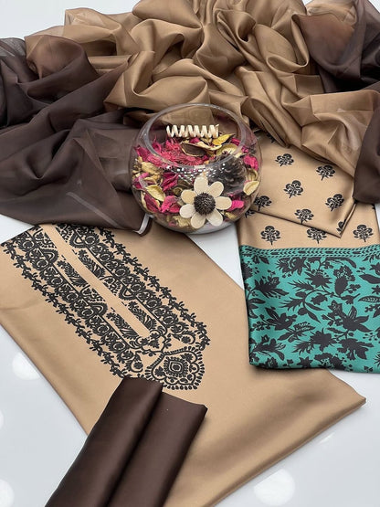 FLORAL DIGITAL PRINT SILK