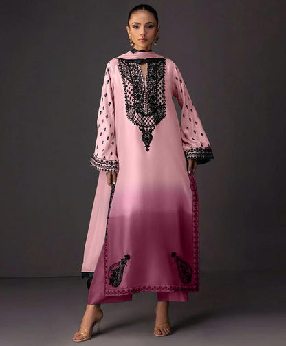 FLORAL DIGITAL PRINT SILK - BIN NUREZA