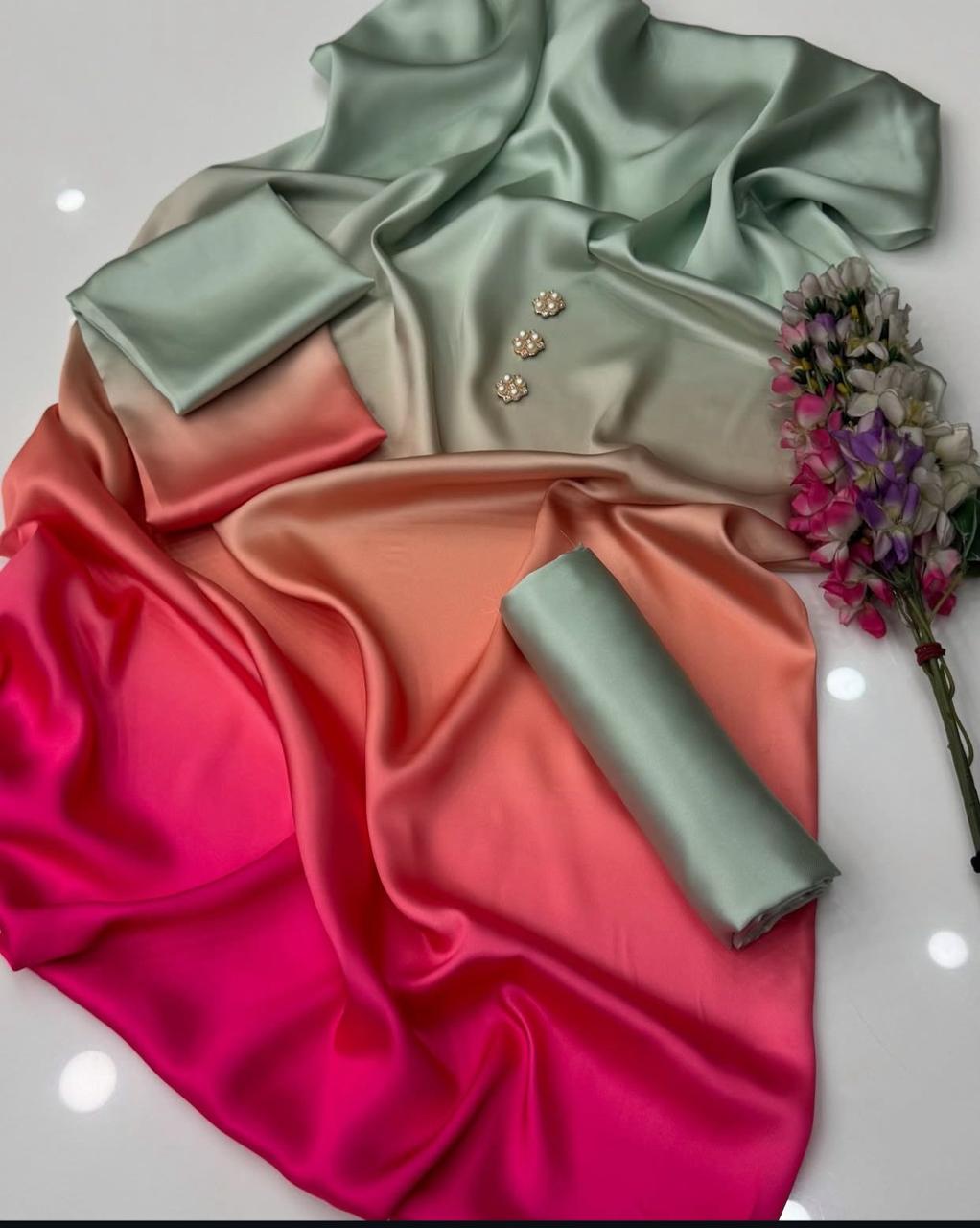 FLORAL DIGITAL PRINT SILK - BIN NUREZA