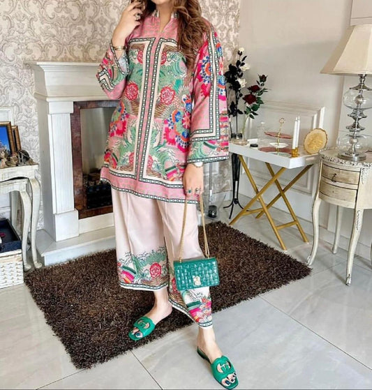 FLORAL DIGITAL PRINT SILK - BIN NUREZA