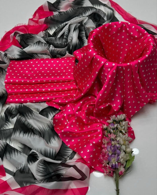 FLORAL DIGITAL PRINT SILK - BIN NUREZA