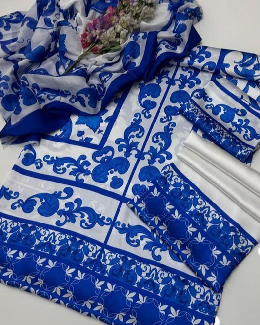 FLORAL DIGITAL PRINT SILK - BIN NUREZA