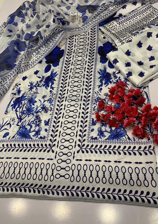 FLORAL DIGITAL PRINT SILK - BIN NUREZA