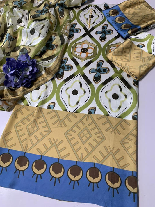 FLORAL DIGITAL PRINT SILK - BIN NUREZA