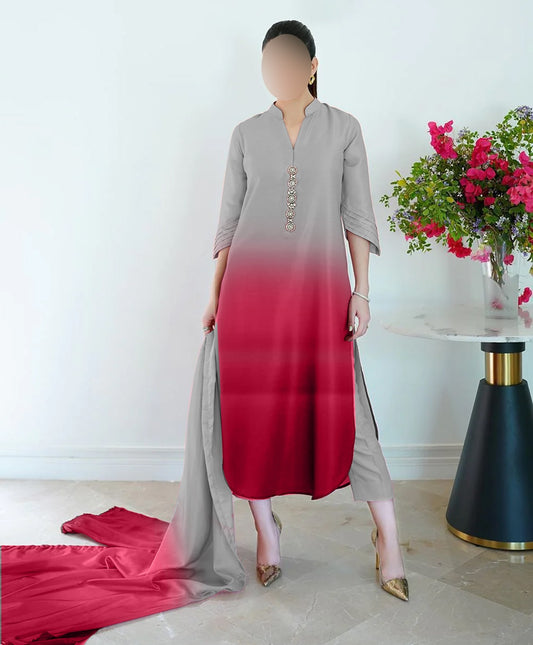 FLORAL DIGITAL PRINT SILK - BIN NUREZA