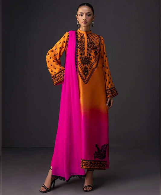 FLORAL DIGITAL PRINT SILK - BIN NUREZA