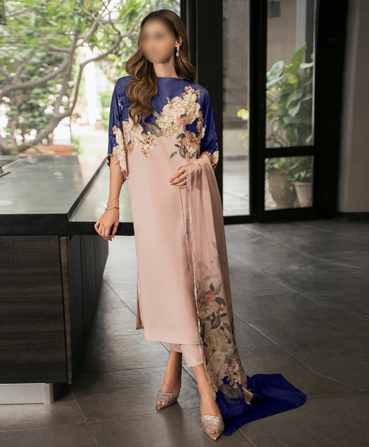 FLORAL DIGITAL PRINT SILK - BIN NUREZA