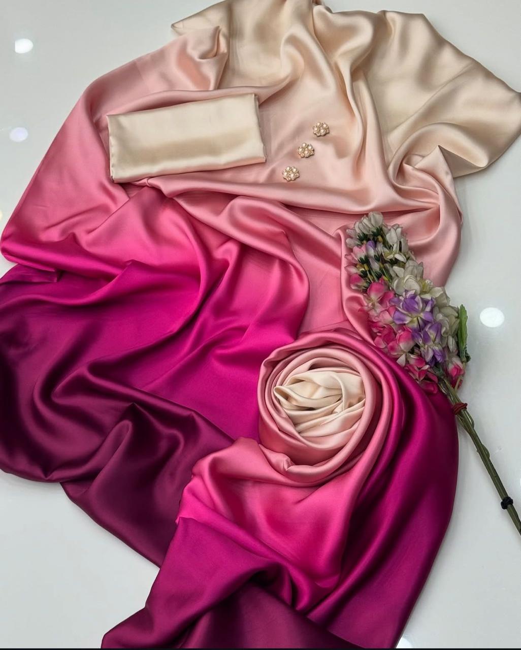 FLORAL DIGITAL PRINT SILK - BIN NUREZA