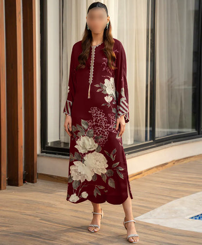 FLORAL DIGITAL PRINT SILK