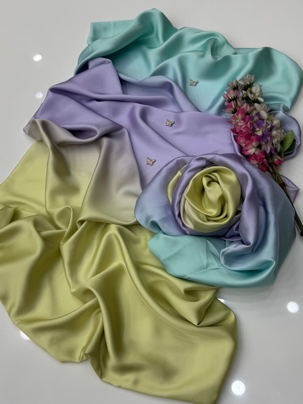 FLORAL DIGITAL PRINT SILK