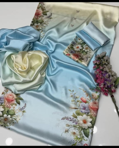FLORAL DIGITAL PRINT SILK