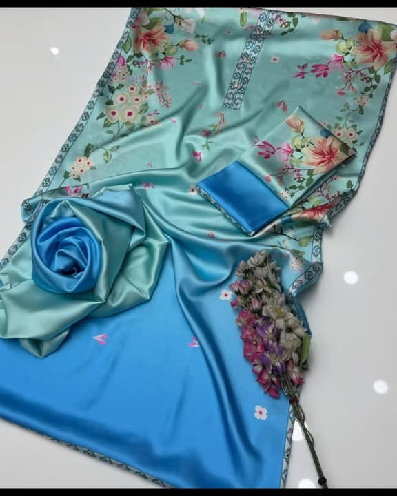 FLORAL DIGITAL PRINT SILK