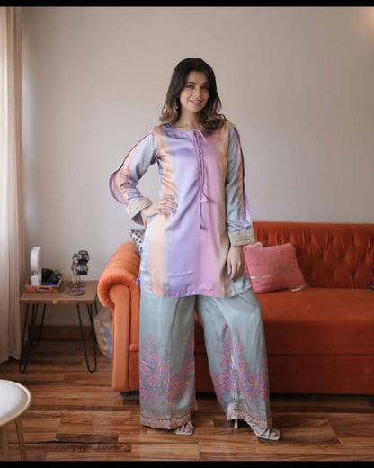 FLORAL DIGITAL PRINT SILK