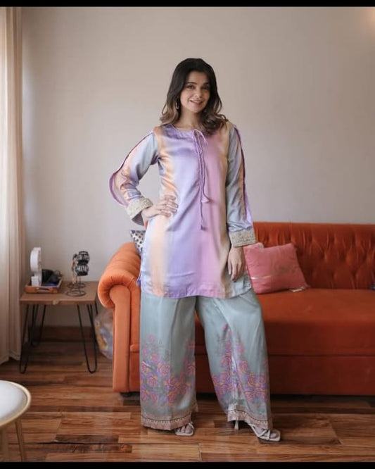 FLORAL DIGITAL PRINT SILK