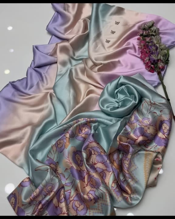 FLORAL DIGITAL PRINT SILK