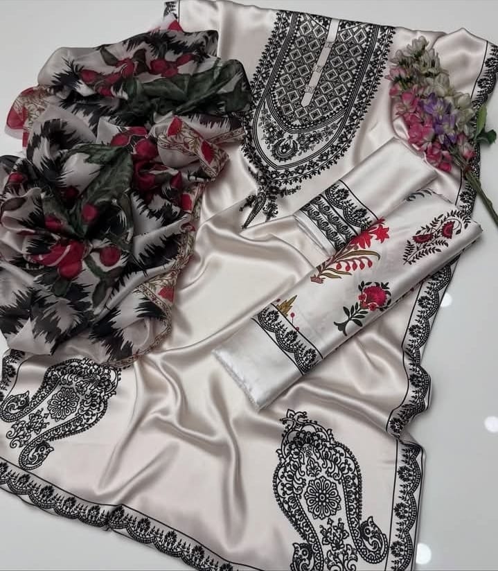 FLORAL DIGITAL PRINT SILK