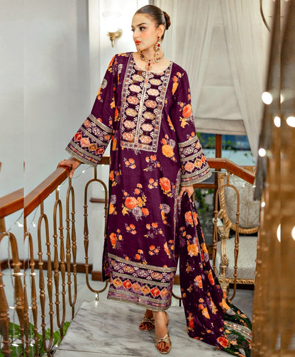 FLORAL DIGITAL PRINT SILK