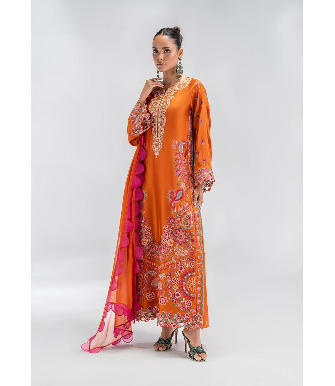 FLORAL DIGITAL PRINT SILK