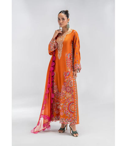 FLORAL DIGITAL PRINT SILK