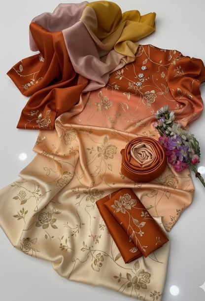 FLORAL DIGITAL PRINT SILK