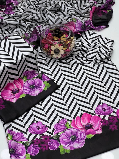 FLORAL DIGITAL PRINT SILK